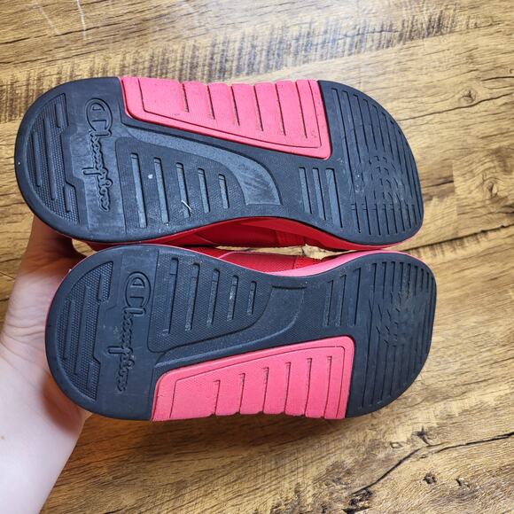 Champion D1 Lite red slip on sneaker sz 2 - Picture 8 of 12